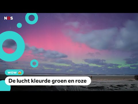 Noorderlicht urenlang te zien in Nederland