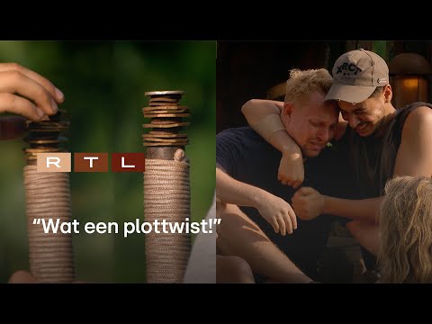 Billy en Hamza houden het niet droog na eerste eilandraad duel | Expeditie Robinson