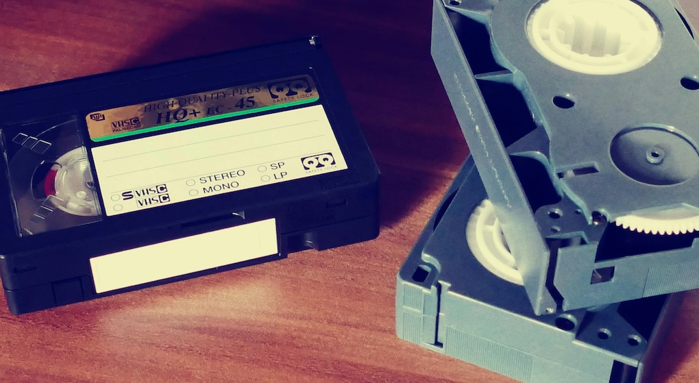 oude VHS videobanden