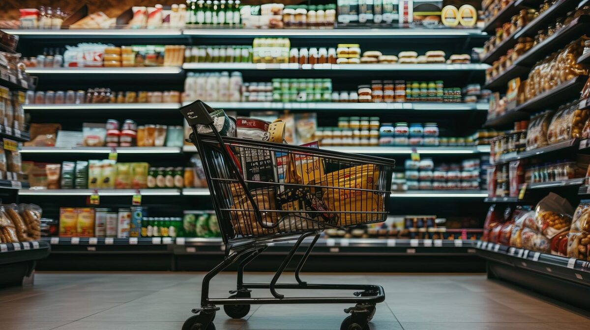 supermarkt boodschappen doen